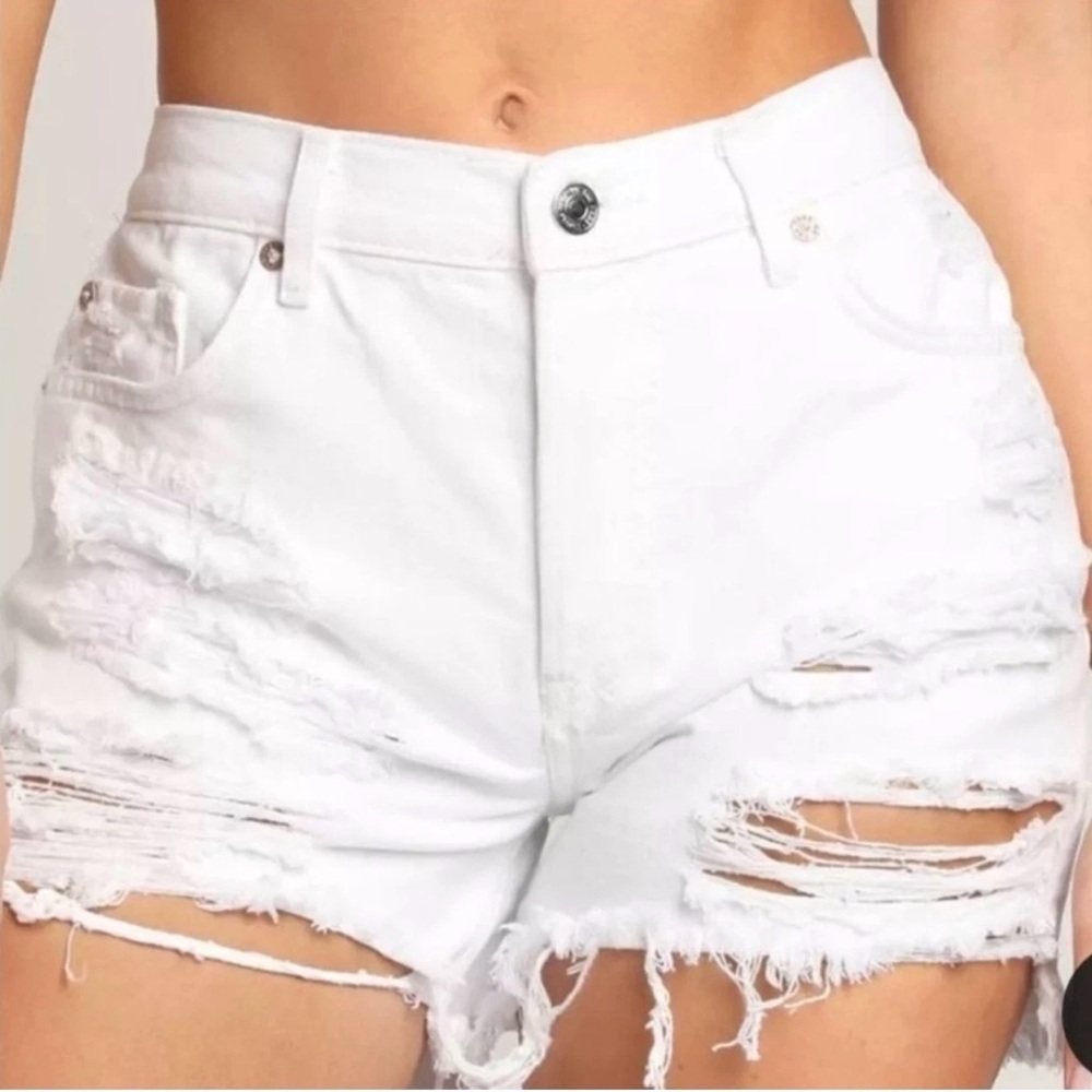 Free People We The Free -‎ Denim Shorts Distressed